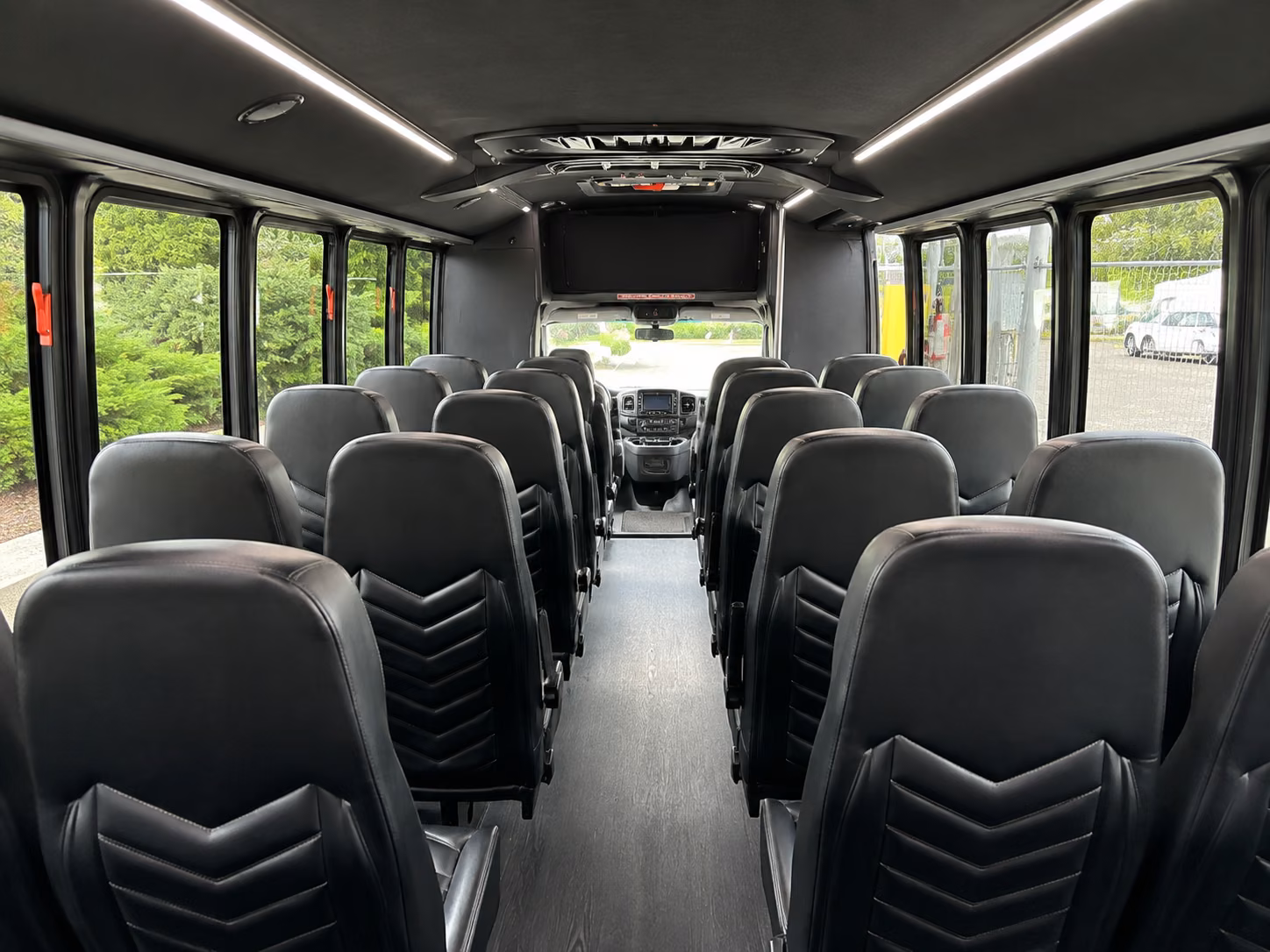 new haven 18 passenger minibus interior