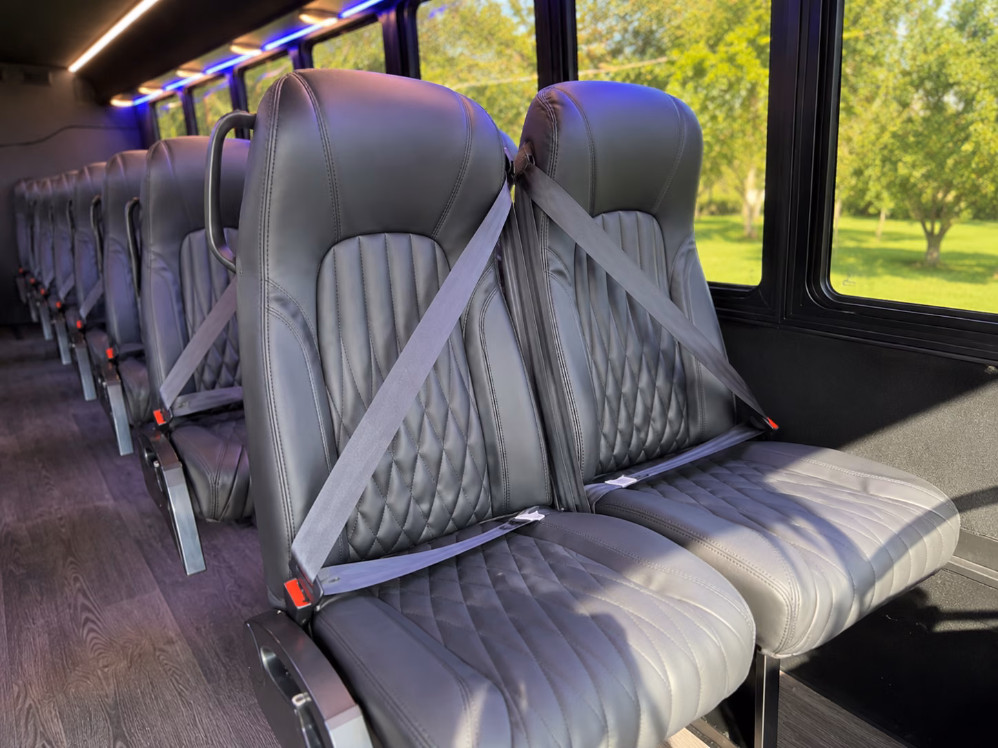 new haven 20 passenger minibus interior