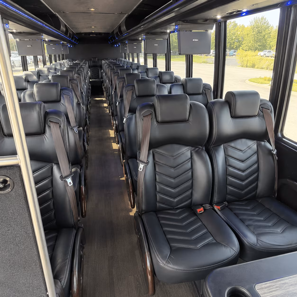 new haven 28 passenger minibus inside