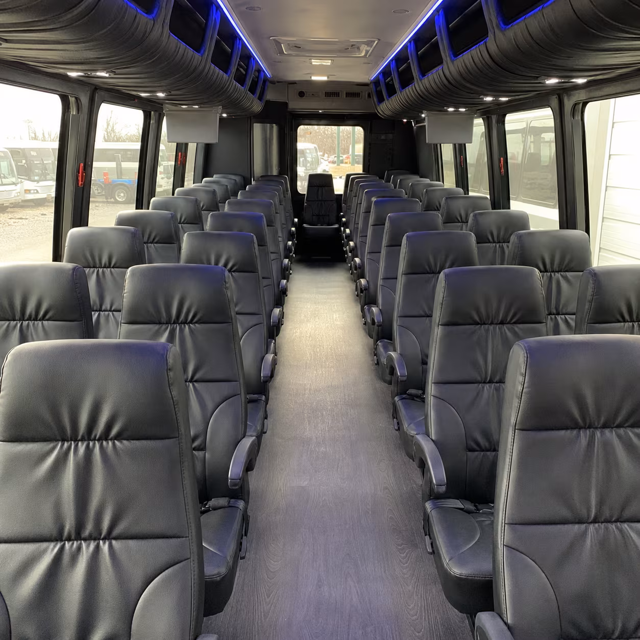 new haven 28 passenger minibus interior