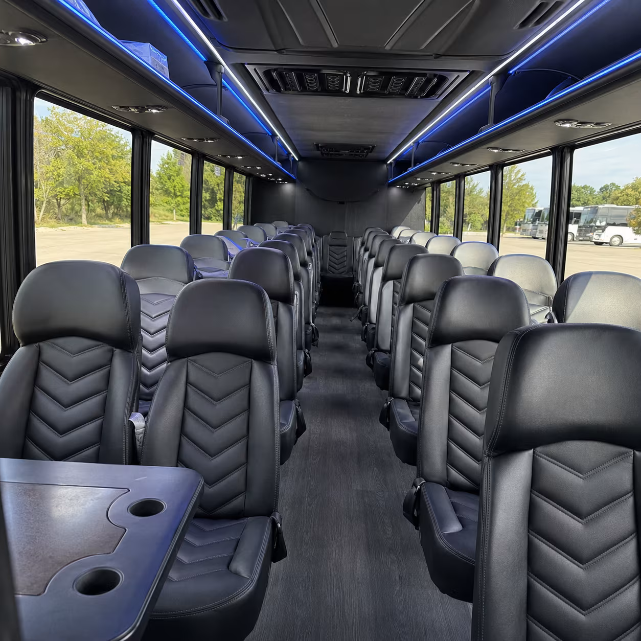 new haven 30 passenger minibus interior