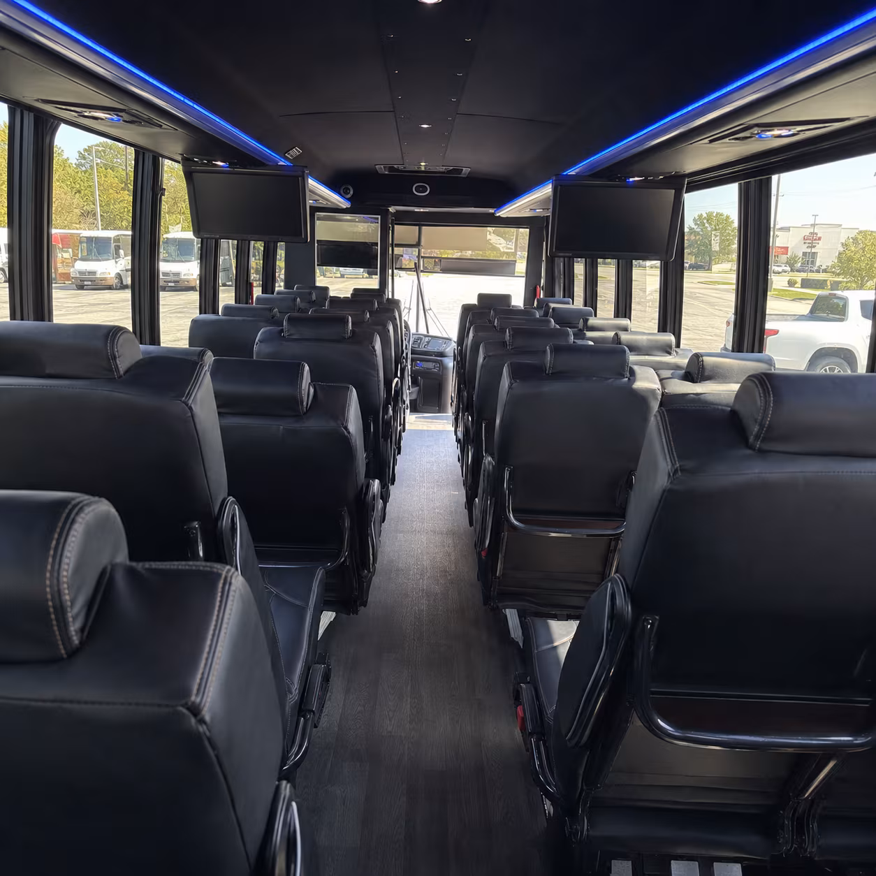 new haven 35 passenger minibus interior