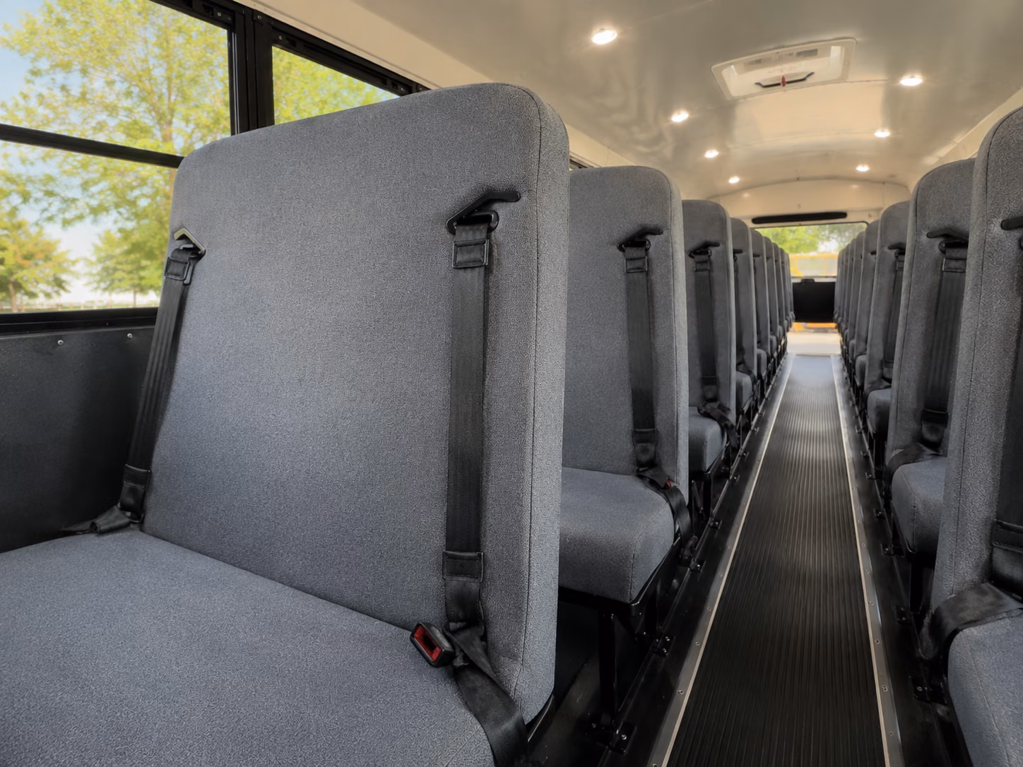 new haven school bus inside